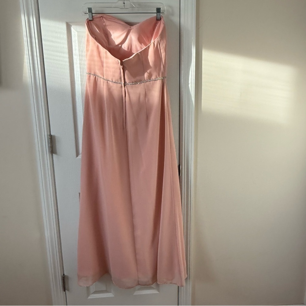 Christina Wu Rose Chiffon Formal Dress Size 12 | Bridesmaid Wedding Guest - Picture 5 of 15